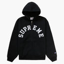 Supreme Champion Zip Up Hooded Sweatshirt Black