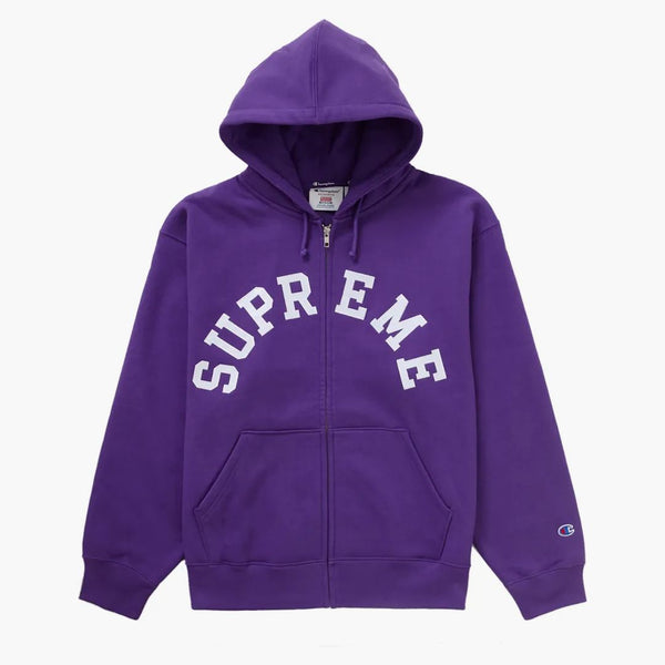 Nejvyšší šampion Zip Up Hooled Mikina fialová