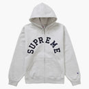Supreme Champion Zip Up Hooded Sweatshirt Ash Gray