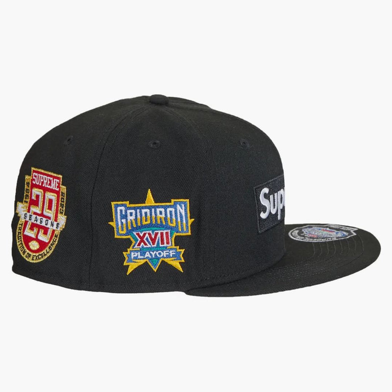 Supreme Championships Box Logo New Era Fitted har svart