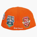 Supreme Championships Box Logo New era Fitted has orange