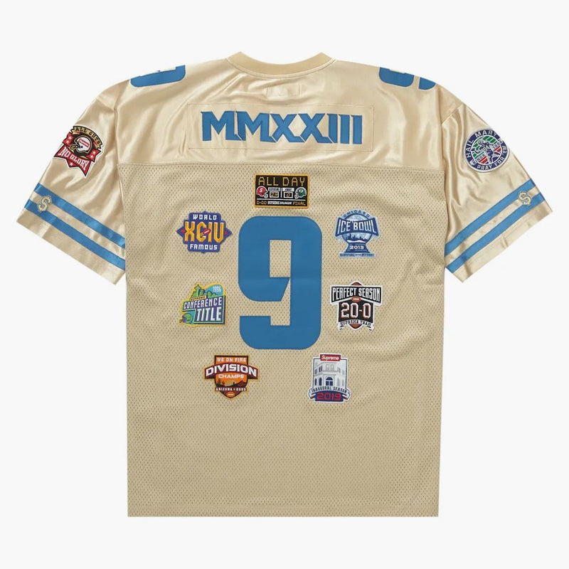 Campionati supremi ricamato in maglia da calcio d'oro