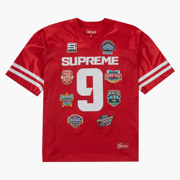 Nejvyšší mistrovství vyšívané fotbalové dres červené