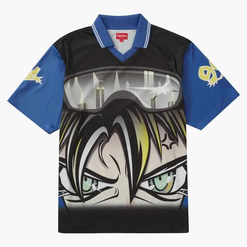 Nejvyšší postava fotbalový dres modrá