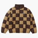 Supreme Checkerboard Puffy Jacket Tan