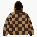 Supreme Checkerboard Puffy Jacket Tan