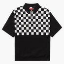Supreme Checkerboard ZIP Polo Black