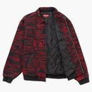 Supreme Checks Embroidered Denim Jacket Black