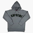Supreme Chenille Arc Logo Hooded Sweatshirt Grey