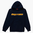 Supreme chenille hooded sweatshirt blue