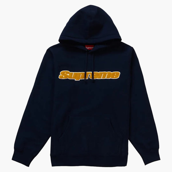 Supreme Chenille Hooded Sweatshirt Blue