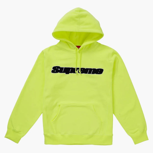 Supreme Chenille Hooded Sweatshirt ljusgul