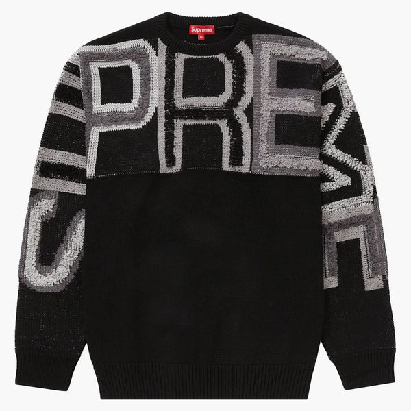 Supreme Chenille Logo tröja svart