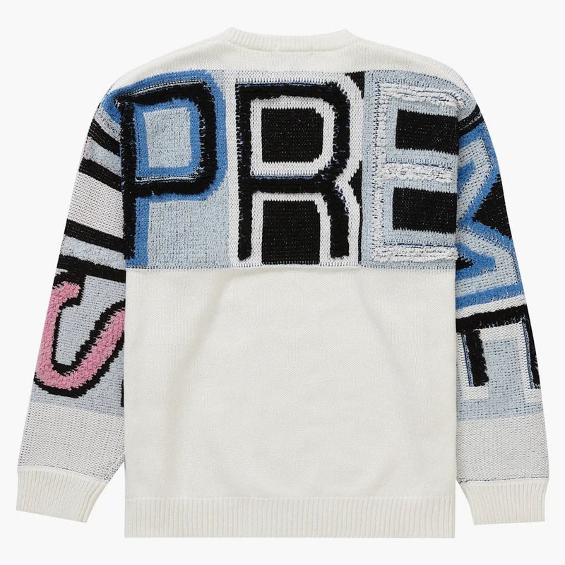 Supreme Chenille Logo tröja vit
