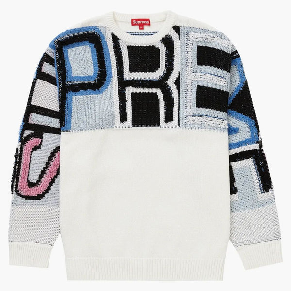 Supreme Chenille Logo tröja vit