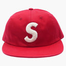 Supreme Chenille S Logo 6 Panel Red