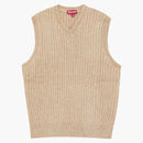 Supreme chenille sweater vest beige