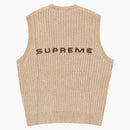 Supreme chenille sweater vest beige