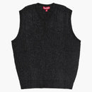 Supreme Chenille Sweater Vest Black