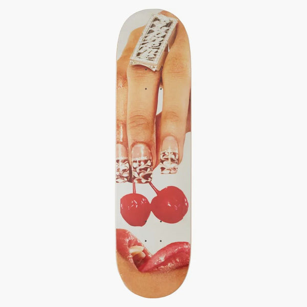 Supreme Cherries skateboard däck rött