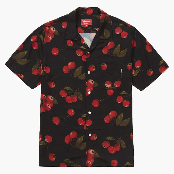 Nejvyšší cherry rayon s/sshirt černá