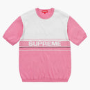 Supreme Chest Logo S/S Knit Top Pink
