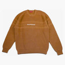 Suprema de raglán de raglán de rayas de cofre marrón