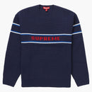 Supreme Chest Stripe Sweater (FW23) Navy