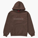 Supreme Small Box Hooded Sweatshirt (Chicago Shop) Dark Brown