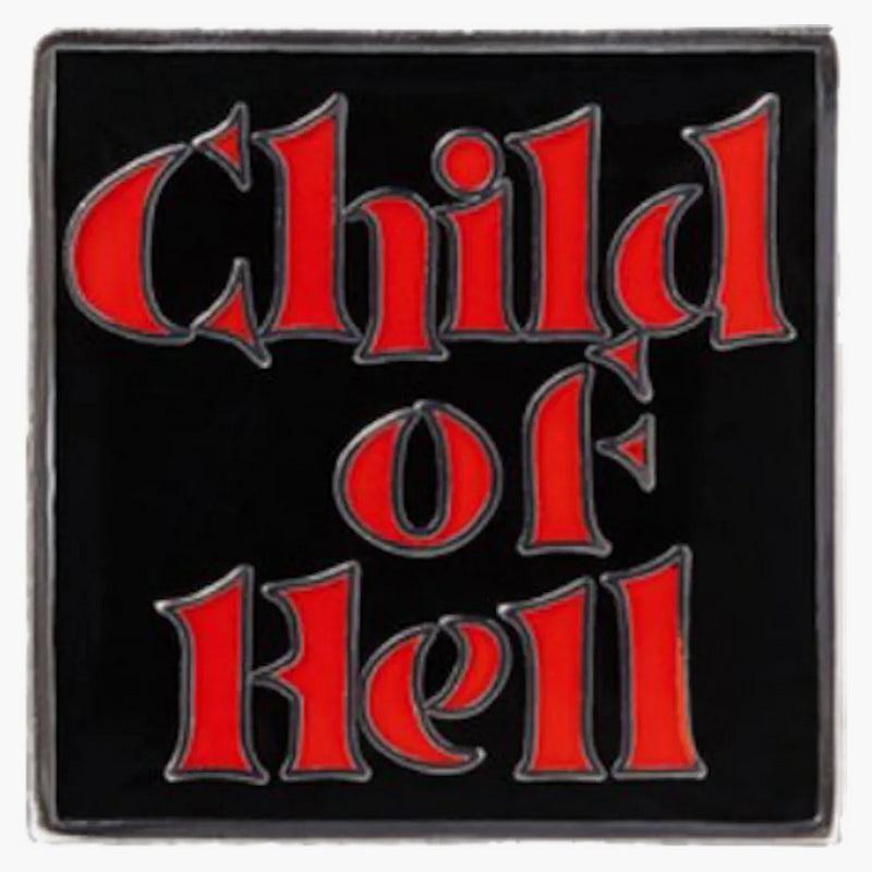 Supreme Child Of Hell Black Pin Silver