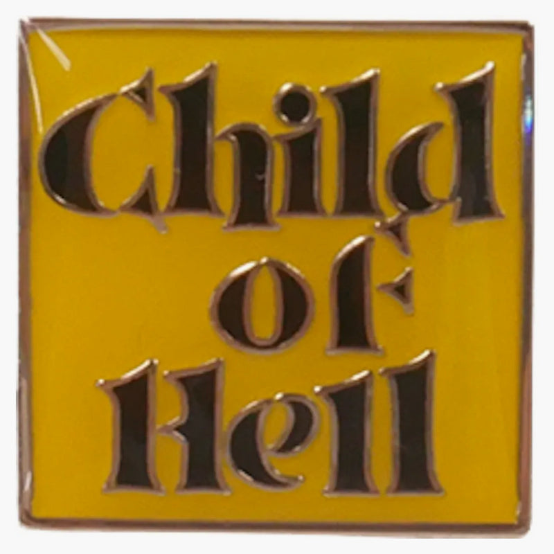 Supreme Child Of Hell Yellow Pin Silver