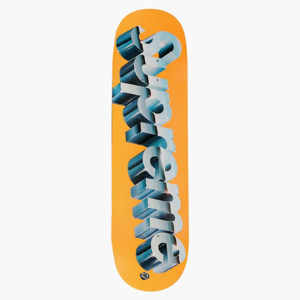 Supremo Chrome Logo Skateboard Mack Orange