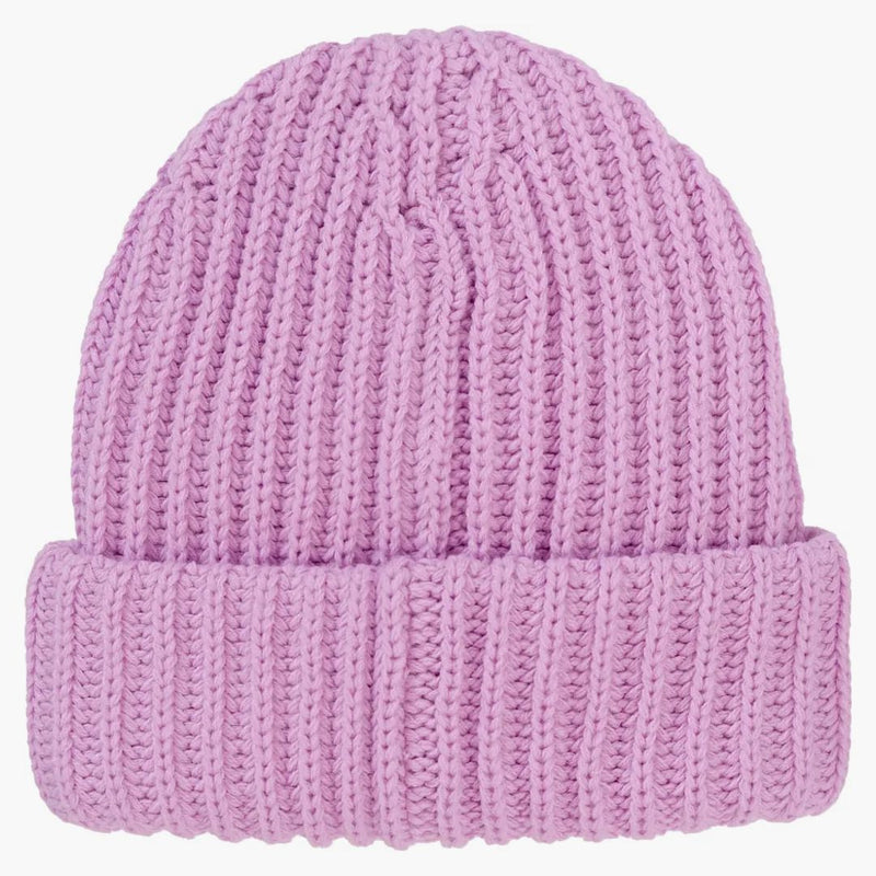 Supreme Chunky Rib Classic Logo Beanie Pink