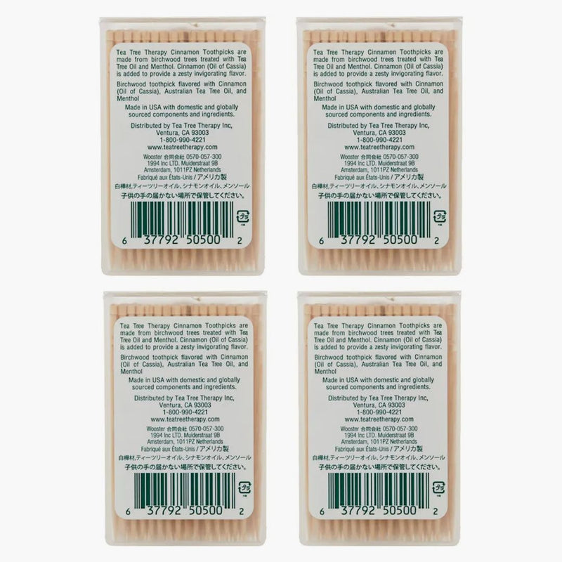 Supreme Cinnamon Toothpicks (Set of 4) Multicolor