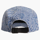 Supreme Circles Jacquard Denim Camp Cap Blue