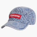Supreme Circles Jacquard Denim Camp Cap Blue