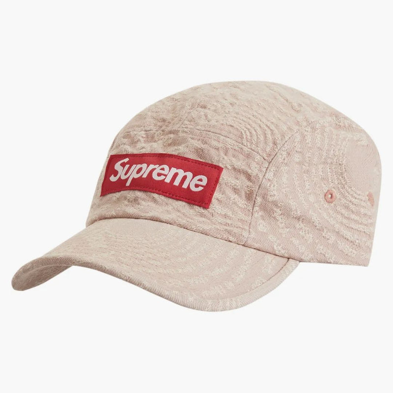 Supreme Circles Jacquard Denim Camp Cap Brown