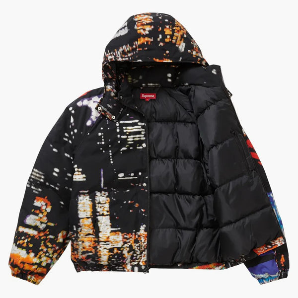 Supreme City Lights Puffy Jacket Black