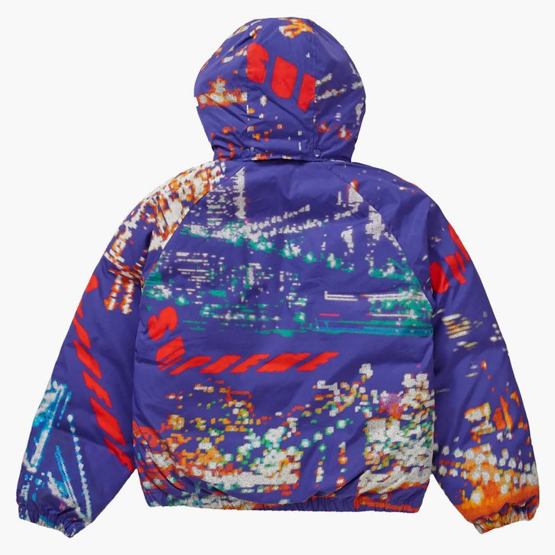 Supreme City Lights Puffy Jacket lila