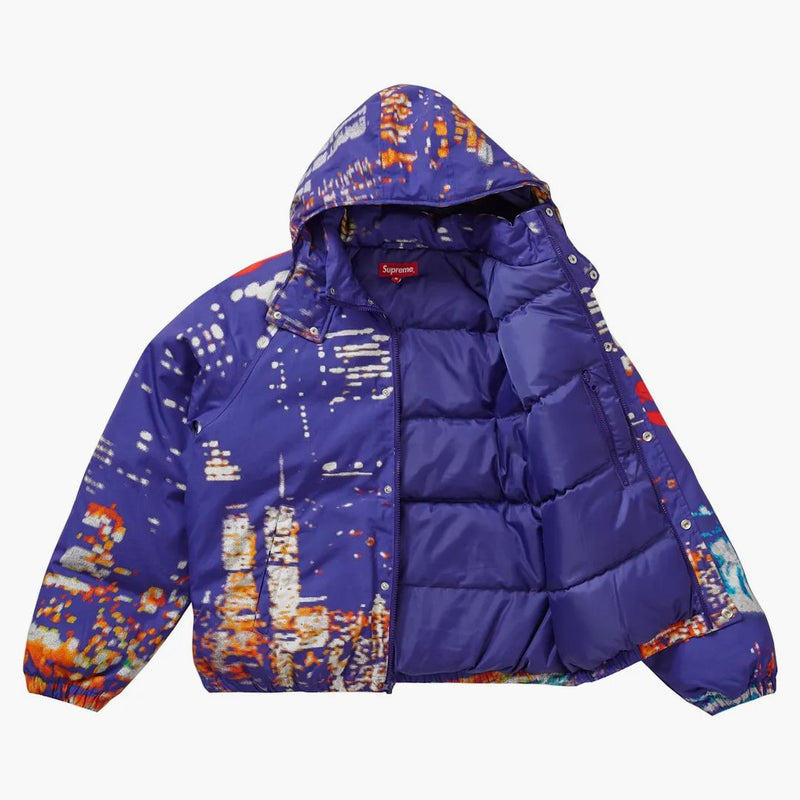 Supreme City Lights Puffy Jacket lila