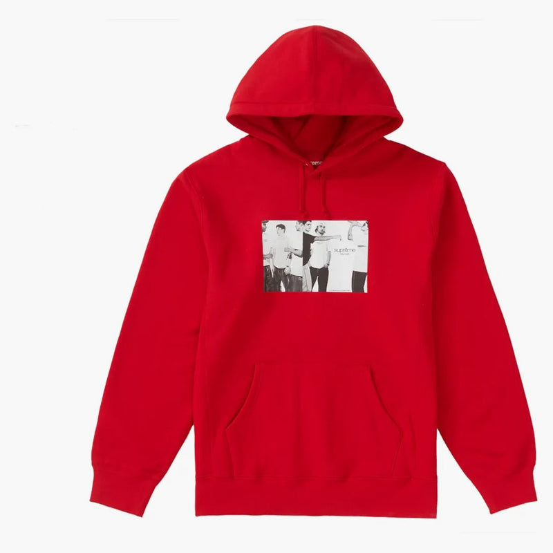 Supreme Classic Ad Hooded Sweatshirt Red