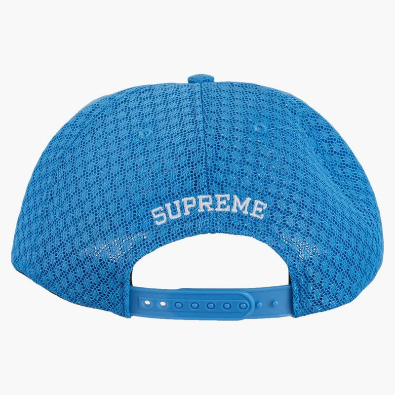 Supreme Classic Logo Air Mesh 6-Panel Light Blue