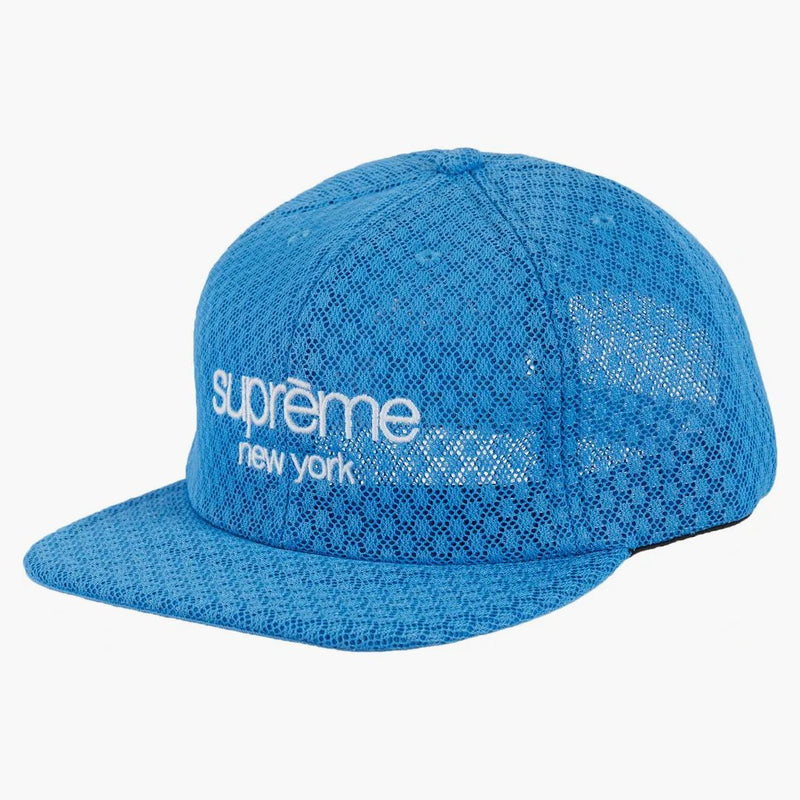 Supreme Classic Logo Air Mesh 6-Panel Light Blue
