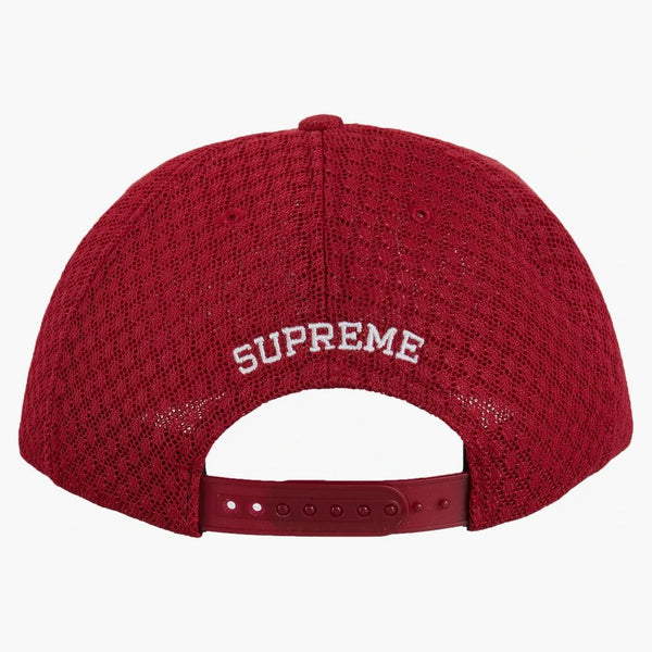Supreme Classic Logo Air Mesh 6-Panel Red