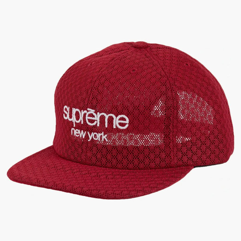Supreme Classic Logo Air Mesh 6-Panel Red