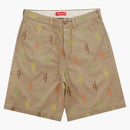 Supreme Classic Logo Chino Short Tan