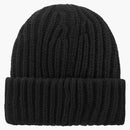Supreme Classic logo chunky ribbed beanie svart