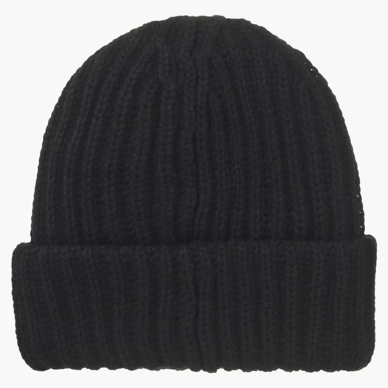 Nejvyšší klasické logo Chunky Ribbed Beanie (FW24) Černá