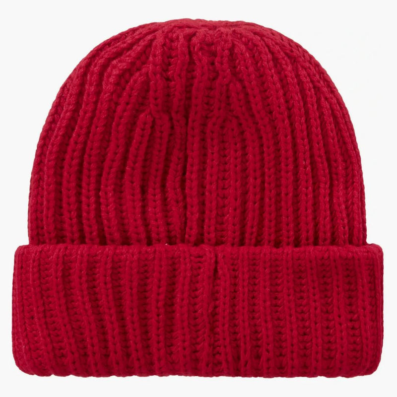 Nejvyšší klasické logo Chunky Ribbed Beanie Red