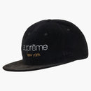 Supreme Classic Logo Corduroy 6-panel Black